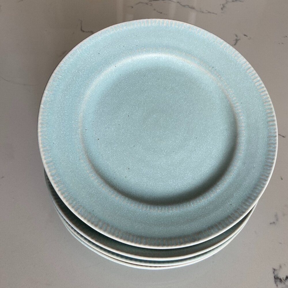 Pier 1 4 x Salad 8.5" Plates "Easton" Stoneware NWT